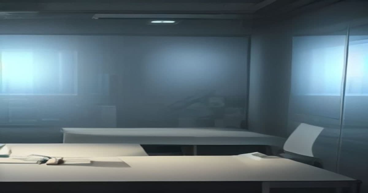 A modern spatial user interface displayed on a volumetric holographic device inside a high-tech studio environment.